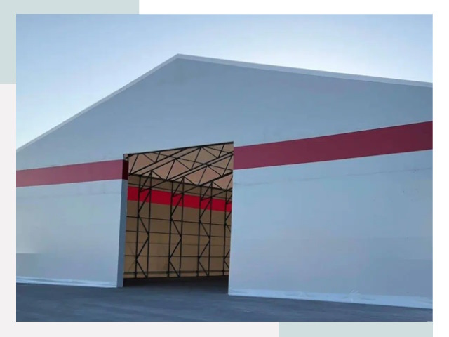 Быстровозводимые ангары в Рославле