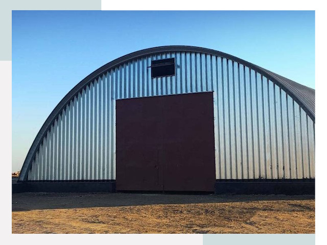 Арочные ангары в Рославле