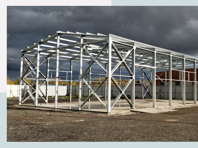 Двускатные ангары в Рославль от 617 руб. за квадрат