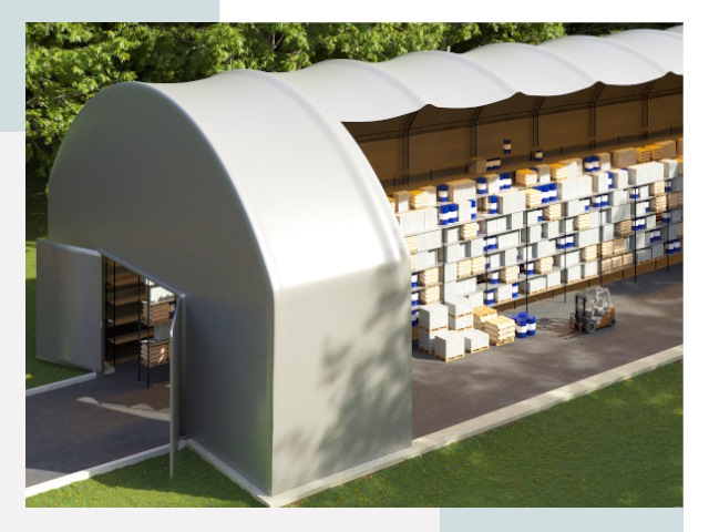 Тентовые ангары в Рославле