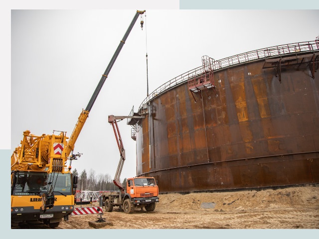 Монтаж резервуаров в Рославле от 617 руб. за м³