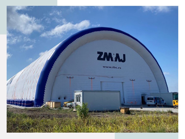 Брендирование ангаров в Рославле