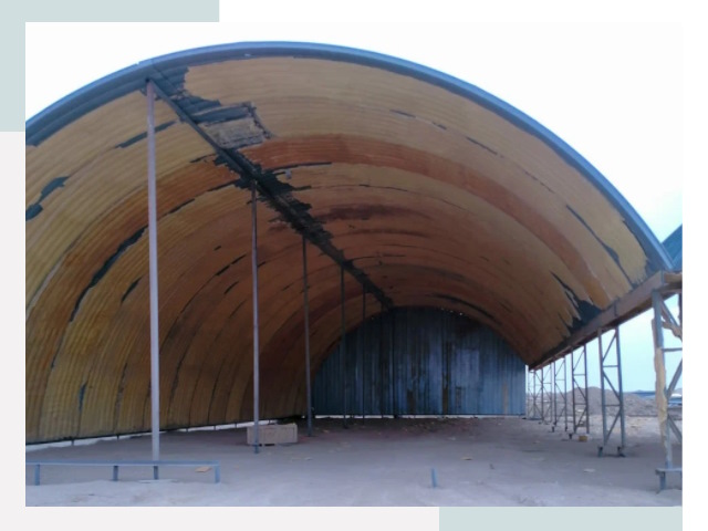 Реконструкция ангаров в Рославле